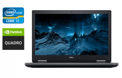 Мобильная рабочая станция Dell Precision 7530 / 15.6" (1920x1080) IPS / Intel Core i7-8850H (6 (12) ядра по 2.6 - 4.3 GHz) / 16 GB DDR4 / 512 GB SSD / nVidia Quadro P2000, 4 GB GDDR5, 128-bit / WebCam / HDMI