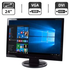 Монитор Б-класс NEC AccuSync LCD24WMCX / 24" (1680x1050) TN / VGA, DVI, HDMI / Встроенные колонки 2x 3W / VESA 100x100 + Кабели подключения