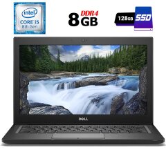 Нетбук Dell Latitude 7290 / 12.5" (1366x768) TN / Intel Core i5-8350U (4 (8) ядра по 1.7 - 3.6 GHz) / 8 GB DDR4 / 128 GB SSD M.2 / Intel UHD Graphics 620 / WebCam / USB 3.1 / HDMI