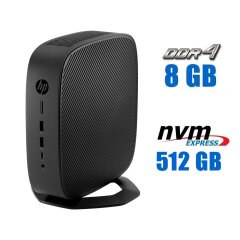 Неттоп HP t740 Thin Client USFF / AMD Ryzen V1756B (4 (8) ядра по 3.25 - 3.6 GHz) (аналог i7-7700T) / 8 GB DDR4 / 512 GB SSD M.2 / AMD Radeon RX Vega 8 Graphics / Win 10 Pro