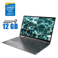 Ноутбук-трансформер Б-класс Lenovo Yoga C740-15IML / 15.6" (1920x1080) IPS Touch / Intel Core i5-10210U (4 (8) ядра по 1.6 - 4.2 GHz) / 12 GB DDR4 / 512 GB SSD / Intel UHD Graphics / WebCam