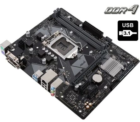 Нова материнська плата Asus Prime H310M-K R2.0 OEM / Socket LGA1151 / USB 3.1