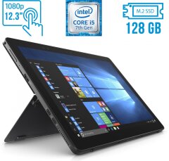 Планшет Dell Latitude 5285 2-in-1 / 12.3" (1920x1080) IPS Touch / Intel Core i5-7200U (2 (4) ядра по 2.5 - 3.1 GHz) / 8 GB DDR3 / 128 GB SSD M.2 / Intel HD Graphics 620 / WebCam / USB 3.1 / Windows 10 лицензия