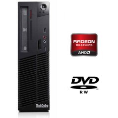 Системний блок Lenovo ThinkCentre Edge 72 SFF / Intel Core i3-3220 (2 (4) ядра по 3.3 GHz) / 4 GB DDR3 / 500 GB HDD / AMD Radeon HD 8490, 1 GB GDDR3, 64-bit / DVD-RW