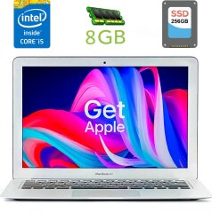 Ультрабук Б-клас Apple Macbook Air 13 2017 / 13.3" (1440x900) TN / Intel Core i5-5350U (2 (4) ядра по 1.8 - 2.9 GHz) / 8 GB DDR3 / 256 GB SSD / Intel HD Graphics 6000 / WebCam / Thunderbolt 2