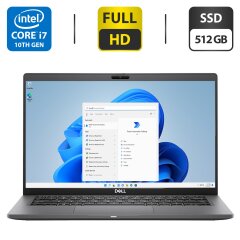 Ультрабук Dell Latitude 7410 / 14" (1920x1080) IPS / Intel Core i7-10610U (4 (8) ядра по 1.8 - 4.9 GHz) / 16 GB DDR4 / 512 GB SSD / Intel UHD Graphics / WebCam / HDMI