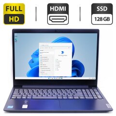 Ультрабук Lenovo IdeaPad 3 15ITL05 / 15.6" (1920x1080) TN / Intel Core i3-1115G4 (2 (4) ядра по 3.0 - 4.1 GHz) / 4 GB DDR4 / 128 GB SSD / Intel UHD Graphics 630 / WebCam / HDMI