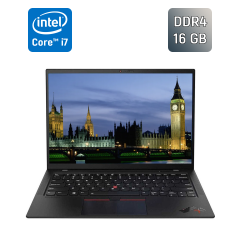 Ультрабук Lenovo ThinkPad X1 Carbon Gen9 / 14" (1920x1080) IPS / Intel Core i7-1185G7 (4 (8) ядра по 3.0 - 4.8 GHz) / 16 GB DDR4 / 512 GB SSD / Intel Iris Xe Graphics / WebCam / Windows 11