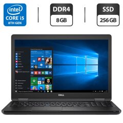 Ультрабук Б-клас Dell Latitude 5590 / 15.6" (1366x768) TN / Intel Core i5-8250U (4 (8) ядра по 1.6 - 3.4 GHz) / 8 GB DDR4 / 256 GB SSD / Intel UHD Graphics 620 / WebCam / HDMI