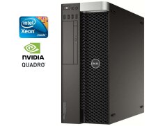 Робоча станція Dell Precision 5810 Workstation Tower / Intel Xeon E5-1620 v3 (4 (8) ядра по 3.5 - 3.6 GHz) / 12 GB DDR4 / 256 GB SSD / nVidia Quadro K4200, 4 GB GDDR5, 256-bit / DVD-ROM