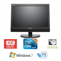 Моноблок Lenovo ThinkCentre M92z AIO / Intel Core i3-2120 (2(4) ядра по 3.3GHz) / 4GB DDR3 / 500GB HDD / 23 дюйма, FullHD, IPS / USB 3.0+Windows 7 Home Premium COA
