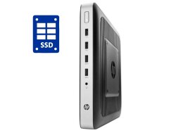 Неттоп Б-класс HP t630 Thin Client USFF / AMD G-Series GX-420GI (4 ядра по 2.0 - 2.2 GHz) / 4 GB DDR4 / 32 GB SSD / AMD Radeon R7E / Win 10