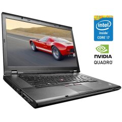 Мобильная рабочая станция Б-класс Lenovo ThinkPad W530 / 15.6" (1920x1080) TN / Intel Core i7-3720QM (4 (8) ядра по 2.6 - 3.6 GHz) / 16 GB DDR3 / 256 GB SSD / nVidia Quadro K1000M, 2 GB DDR3, 128-bit / WebCam / DVD-ROM