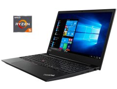 Ноутбук Б-класс Lenovo ThinkPad E585 / 15.6" (1920x1080) IPS / AMD Ryzen 5 2500U (4 (8) ядра по 2.0 - 3.6 GHz) / 8 GB DDR4 / 256 GB SSD NVMe / AMD Radeon Vega 8 Graphics / WebCam