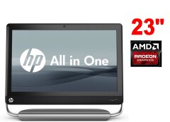 Моноблок HP TouchSmart 520 All-in-One / 23" (1920x1080) TN Touch / Intel Core i3-2120 (2 (4) ядра по 3.3 GHz) / 8 GB DDR3 / 120 GB SSD + 1000 GB HDD / AMD Radeon HD 6450, 1 GB  DDR3, 64 bit / Win 10 Pro 