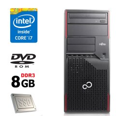 Fujitsu Celsius W410 / Intel Core i7-2600 (4 ядра, 8 потоков по 3.40 GHz) / 8GB DDR3 / new 120GB SSD   