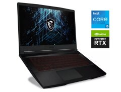 Игровой ноутбук Б-класс MSI GF63 Thin 11UD / 15.6" (1920x1080) IPS / Intel Core i5-11400H (6 (12) ядер по 2.7 - 4.5 GHz) / 16 GB DDR4 / 512 GB SSD NVMe / nVidia GeForce RTX 3050 Ti, 4 GB GDDR6, 128-bit / WebCam