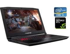 Игровой ноутбук Acer Predator Helios 300 PH315-51 / 15.6" (1920x1080) IPS / Intel Core i5-8300H (4 (8) ядра по 2.3 - 4.0 GHz) / 16 GB DDR4 / 256 GB SSD M.2 / nVidia GeForce GTX 1050 Ti, 4 GB GDDR5, 128-bit / WebCam