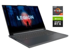 Игровой ноутбук Lenovo Legion Slim 5 16APH9 / 16" (2560x1600) IPS / AMD Ryzen 7 7435HS (8 (16) ядер по 3.1 - 4.5 GHz) / 16 GB DDR5 / 1000 GB SSD NVMe / nVidia GeForce RTX 4070, 8 GB GDDR6, 128-bit / WebCam