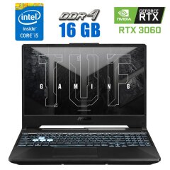 Ігровий ноутбук Asus TUF Gaming F15 FX506HM / 15.6" (1920x1080) IPS / Intel Core i5-11400H (6 (12) ядер по 4.5 GHz) / 16 GB DDR4 / 480 GB SSD / nVidia GeForce RTX 3060, 6 GB GDDR6, 192-bit / WebCam / HDMI