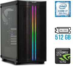 Игровой ПК be quiet! Tower / Intel Core i7-9700 (8 ядер по 3.0 - 4.7 GHz) / 32 GB DDR4 / 512 GB SSD M.2 / nVidia GeForce GTX 1070, 8 GB GDDR5, 256-bit / 750W / HDMI / DisplayPort