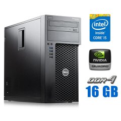 Ігровий ПК Dell Precision 3620 Tower / Intel Core i7-7700K (4 (8) ядра по 4.2 - 4.5 GHz) / 16 GB DDR4 / 1000 GB SSD / nVidia Quadro P4000, 8 GB GDDR5, 256-bit