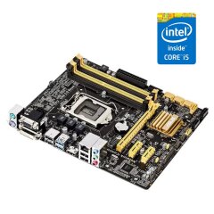 Комплект: Материнская плата Asus B85M-G / LGA1150 / Intel Core i5-4690 (4 ядра по 3.5 - 3.9 GHz) / 32 GB DDR3 / Intel HD Graphics 4600 + Кулер