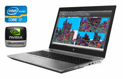 Мобільна робоча станція HP ZBook 15 G5 / 15.6" (1920x1080) IPS / Intel Core i7-8850H (6 (12) ядра по 2.6 - 4.3 GHz) / 16 GB DDR4 / 256 GB SSD / nVidia Quadro P1000, 4 GB GDDR5, 256-bit / WebCam / TouchID