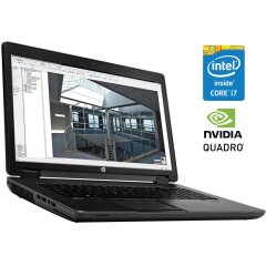 Мобильная рабочая станция Б-класс HP ZBook 17 G2 / 17.3" (1920x1080) TN / Intel Core i7-4810MQ (4 (8) ядра по 2.8 - 3.8 GHz) / 16 GB DDR3 / 256 GB SSD / nVidia Quadro K4100M, 4 GB GDDR5, 256-bit / WebCam / DVD-ROM / Win 10 Pro