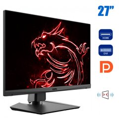 Игровой монитор MSI Optix MAG274QRF-QD / 27" (2560x1440) IPS / DVI, HDMI, Displayport, USB / VESA 100x100 / Встроенные колонки 2x 2W