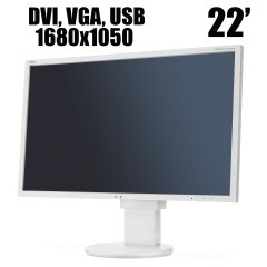 NEC EA223WMe / 22' / 1680x1050 (16:10) / DVI, VGA, USB / встроенные колонки