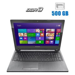 Ноутбук Б-клас Lenovo G50-30 / 15.6" (1366x768) TN / Intel Celeron N2840 (2 ядра по 2.16 - 2.58 GHz) / 4 GB DDR3 / 500 GB HDD / Intel HD Graphics / WebCam