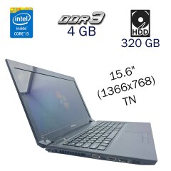 Ноутбук Lenovo B570 / 15.6" (1366x768) TN / Intel Core i3-2330M (2 (4) ядра по 2.2 GHz) / 4 GB DDR3 / 320 GB HDD / Intel HD Graphics 3000 / WebCam
