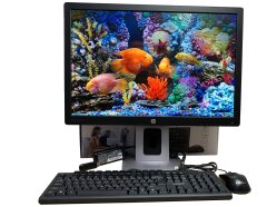 Комплект ПК: HP ProDesk 600 G2 Mini PC USFF / Intel Core i3-6300T (2 (4) ядра по 3.3 GHz) / 8 GB DDR4 / 240 GB SSD / Intel HD Graphics 530 / Win 10 Pro + Монитор HP EliteDisplay E242 / 24" (1920x1200) IPS + мышь и клавиатура NEW + Wi-Fi USB адаптер
