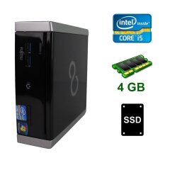 Fujitsu Esprimo Q900 Mini PC / Intel Core i5-2520M (2 (4) ядра по 2.5 - 3.2 GHz) / 4 GB DDR3 / 120 GB SSD / DVD-RW