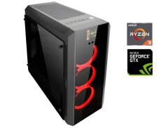 Игровой ПК Chieftec Scorpion GL-01B-OP Tower / AMD Ryzen 3 1200 (4 ядра по 3.1 - 3.4 GHz) / 16 GB DDR4 / 256 GB SSD M.2 + 960 GB SSD / nVidia GeForce GTX 970 Gaming, 4 GB GDDR5, 256-bit / 550W