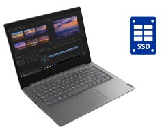 Ультрабук Lenovo V14-IIL / 14" (1920x1080) TN / Intel Core i3-1005G1 (2 (4) ядра по 1.2 - 3.4 GHz) / 8 GB DDR4 / 256 GB SSD / Intel UHD Graphics / WebCam / Win 10 Pro