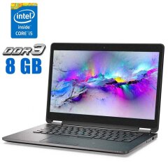 Ноутбук Dell Latitude E7470 / 14" (1920x1080) TN / Intel Core i5-6300U (2 (4) ядра по 2.4 - 3.0 GHz) / 8 GB DDR4 / 512 GB SSD / Intel HD Graphics 520 / WebCam / Windows 10 Pro