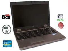 Ноутбук HP ProBook 6570b / 15.6" (1366x768) TN / Intel Core i5-3230M (2 (4) ядра по 2.6 - 3.2 GHz) / 8 GB DDR3 / 500 GB HDD / Intel HD Graphics 4000 / WebCam