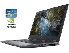 Мобильная рабочая станция Dell Precision 7730 / 17.3" (1920x1080) IPS / Intel Core i5-8400H (4 (8) ядра по 2.5 - 4.2 GHz) / 16 GB DDR4 / 512 GB SSD / nVidia Quadro P3200, 6 GB GDDR5, 192-bit / Windows 10