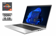 Ультрабук HP ProBook 445 G8 / 14" (1920x1080) IPS / AMD Ryzen 5 5600U (6 (12) ядер по 2.3 - 4.2 GHz) / 16 GB DDR4 / 240 GB SSD / AMD Radeon Vega 7 Graphics / WebCam / Fingerprint