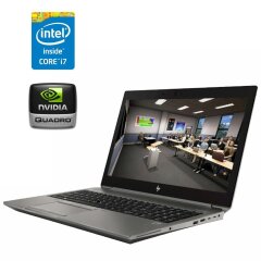 Мобильная рабочая станция HP ZBook 15 G6 / 15.6" (1920x1080) IPS / Intel Core i7-9750H (6 (12) ядер по 2.6 - 4.5 GHz) / 16 GB DDR4 / 480 GB SSD / nVidia Quadro T2000, 4 GB GDDR5, 128-bit / WebCam