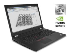 Мобильная рабочая станция Б-класс Lenovo ThinkPad P17 Gen 1 / 17.3" (1920x1080) IPS / Intel Core i7-10750H (6 (12) ядер по 2.6 - 5.0 GHz) / 16 GB DDR4 / 256 GB SSD NVMe / nVidia Quadro T1000, 4 GB DDR5, 128-bit / WebCam