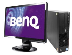 Комплект ПК: Fujitsu Esprimo E700 E90+ SFF / Intel Core i5-2400 (4 ядра по 3.1 - 3.4 GHz) / 8 GB DDR3 / 500 GB HDD / Intel HD Graphics 2000 + Монитор BenQ G2222HDL / 22" (1920x1080) TN / 1x DVI, 1x VGA / VESA 100x100