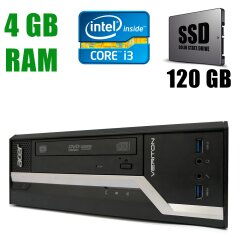 Acer Veriton X2631G DT / Intel Сore i3-4150 (2(4)ядра по 3.5GHz)/ 4GB DDR3 / new! 120GB SSD