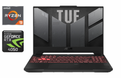 Игровой ноутбук Asus FA507 / 15.6" (1920x1080) IPS / AMD Ryzen 9 7940HS (8 (16) ядер по 4.0 - 5.2 GHz) / 16 GB DDR5 / 500 GB SSD / nVidia GeForce RTX 4050, 6 GB GDDR6, 96-bit / WebCam / Windows 11
