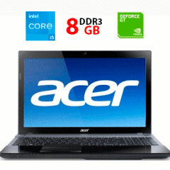 Игровой ноутбук Б-класс Acer Aspire V3-771G / 17.3" (1600x900) TN / Intel Core i5-3210M (2 (4) ядра по 2.5 - 3.1 GHz) / 8 GB DDR3 / 240 GB SSD + 750 GB HDD / nVidia GeForce GT 630M, 1 GB GDDR5, 128-bit / WebCam / HDMI