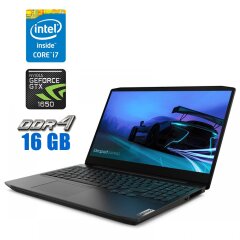 Ігровий ноутбук Lenovo IdeaPad Gaming 3 / 15.6" (1920x1080) IPS / Intel Core i7-10750H (6 (12) ядра по 2.6 - 5.0 GHz) / 16 GB DDR4 / 256 GB SSD + 1000 GB HDD / nVidia GeForce GTX 1650, 4 GB GDDR6, 128-bit / WebCam