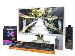 Комплект ПК: Dell Optiplex 9020 USFF / Intel Сore i3-4130 (2 (4) ядра по 3.40 GHz) / 8 GB DDR3 / 500 GB HDD / Intel HD Graphics 4400 + Монитор Acer B246HL / 24" (1920x1080) TN / 1x DVI, 1x VGA + WebCam+ клавиатура, мышь + Кабели + Wi-Fi адаптер