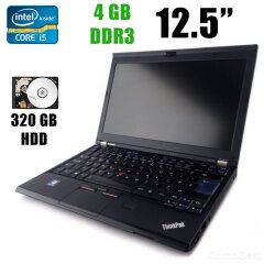 Нетбук Lenovo ThinkPad X220 / 12.5" (1366x768) TN / Intel&reg; Core&trade; i5-2410M (2(4)ядра по 2.3 - 2.9GHz) / 4GB DDR3 / 320GB HDD 
